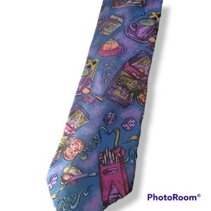 Nicole Miller Deadstock Vintage  1991 Graphic Tie